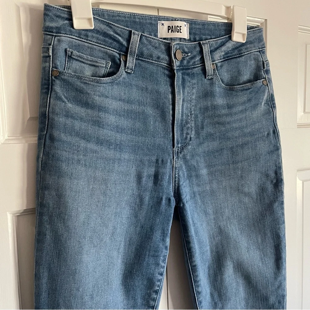 PAIGE Hoxton Crop High Rise Skinny Jeans, Size 29, EUC - Picture 7 of 11